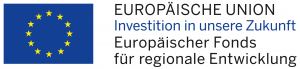 Logo Europäische Union Investition in unsere Zukunft Europäischer Fonds für regionale Entwicklung